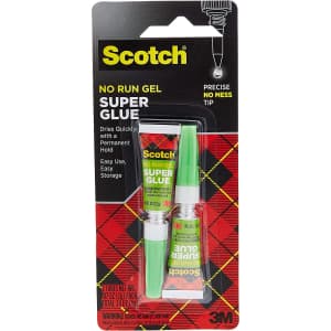 Scotch Super Glue Gel 2-Pack for $3