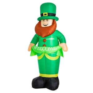 95" Lighted St. Patrick's Inflatable Leprechaun for $64