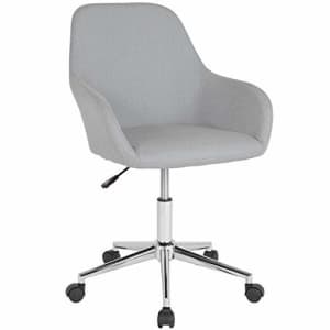 Flash Furniture Cortana Home and Office Mid-Back Chair in Light Gray Fabric for $94 Flash Furniture Cortana Home and Office Mid-Back Chair in Light Gray Fabric for $94