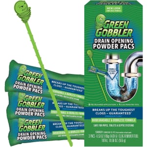 Green Gobbler Drain Clog Remover Powder for $13