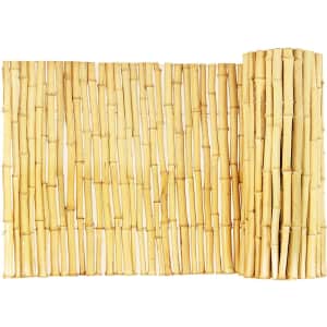 Backyard X-Scapes 3x8-Foot Natural Bamboo Fencing Decorative Rolled Fence Panel for $65