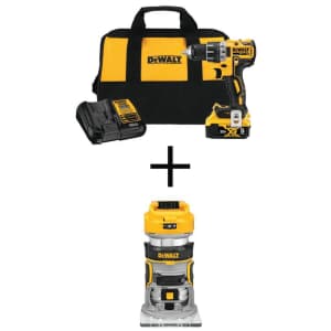 DeWalt 20V MAX XR Brushless Drill/Driver Kit w/ 20V Brushless Router for $199 DeWalt 20V MAX XR Brushless Drill/Driver Kit w/ 20V Brushless Router for $199