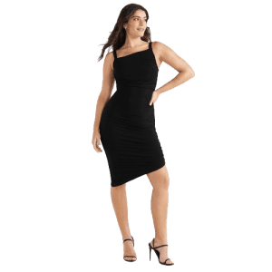Sofia Jeans Women's Asymmetric Gathered Dress for $7