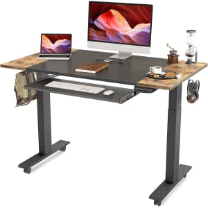 Fezibo Dual Motor Height-Adjustable Electric Standing Desk for $188