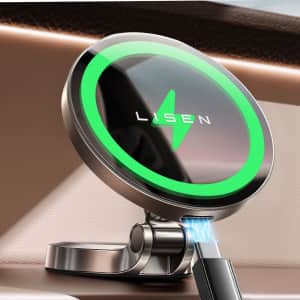 Lisen 15W Wireless Magsafe Car Mount for $18