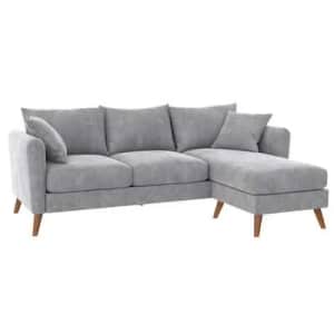 Novogratz Magnolia 84" Velvet L-Shaped Reversible Sectional Sofa for $357