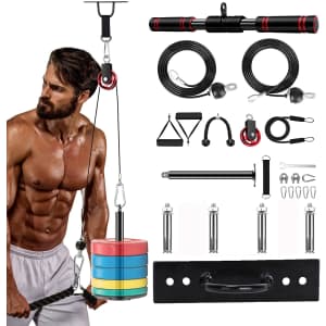 Shinyever DIY Pulley System Gym for $30 Shinyever DIY Pulley System Gym for $30