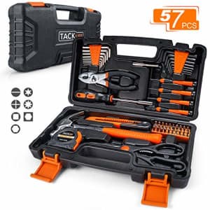 Tacklife 57-Piece Home Tool Kit with Case for $15 Tacklife 57-Piece Home Tool Kit with Case for $15