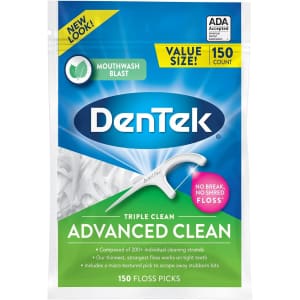 DenTek Triple Clean Advanced Floss Picks 150-Count for $3.51 via Sub & Save