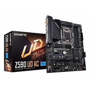 Gigabyte Intel Z590 Ultra Durable 802.11ac WiFi LGA 1200 ATX Motherboard for $70 Gigabyte Intel Z590 Ultra Durable 802.11ac WiFi LGA 1200 ATX Motherboard for $70