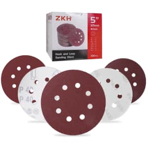 5" Sanding Discs 100-Pack for $12
