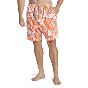 Speedo Men's Swim Trunk Big and Tall Redondo, Orange Pop/White, 3X-Large for $49