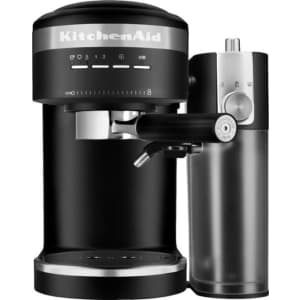 KitchenAid Semi-Automatic Espresso Machine and Automatic Milk Frother Attachment for $150