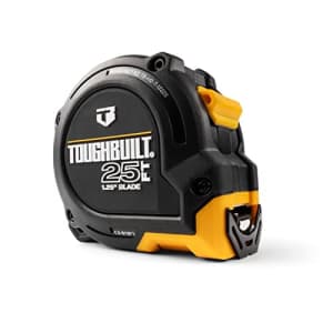 ToughBuilt - 25' ProBlade Tape Measure w/Blade Control Features, Easy-to-Read 1.25 Width Blade for $38