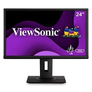 ViewSonic VG2440 24 Inch IPS 1080p Ergonomic Monitor with Integrate vDisplyManager HDMI DisplayPort for $94