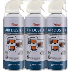 Rosewill Compressed Air Duster 10-oz. Can 3-Pack for $10