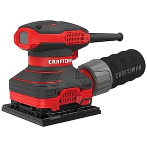 CRAFTSMAN Electric Sander, 1/4 inch Sheet, 13,500 OPM, 2 Amp, Corded (CMEW230) for $49