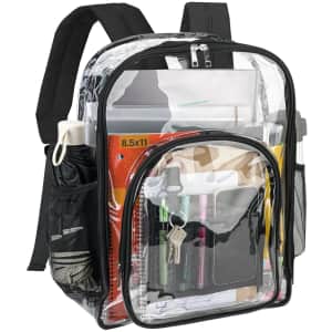 Baleine PVC Clear Backpack for $12