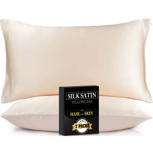 20x30" Silk Satin Pillowcase 2-Pack for $10