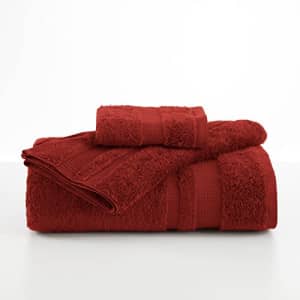 Martex Supima Luxe Bath Towel, Garnet Red for $14