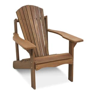Furinno FG16918 Tioman Hardwood Patio Furniture Adirondack Chair in Teak Oil, Large, Natural for $99