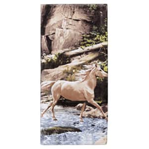 Creative Bath Products Horse Canyon Hautman Collection, Bath Towel, Multi/None for $20