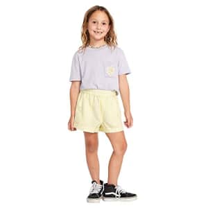 Volcom Girls' Sunday Strut Rolled Cuff Short, Citron for $28
