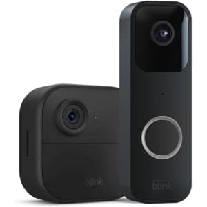 Blink Video Doorbell + 1 Outdoor 4 Smart Security Camera (4th Gen) for $90