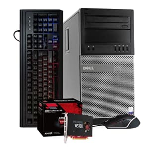 Dell Workstation PC Desktop Computer | Editing and Design | AMD FirePro W5100 4GB GPU | Intel Core for $409