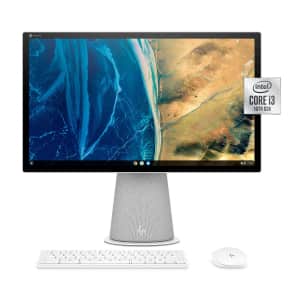 HP Chromebase 10th-Gen. i3 21.5" AIO Touch Desktop PC for $398