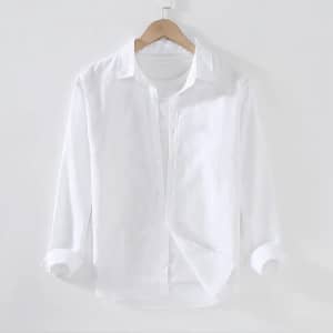 Men's Linen Shirt for $8
