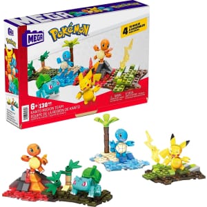 Mega Pokemon Kanto Region Team Toy Building Set for $15