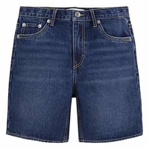 Levi's Girls' Denim Midi Shorts, Marina Dark, 3T for $19 Levi's Girls' Denim Midi Shorts, Marina Dark, 3T for $19