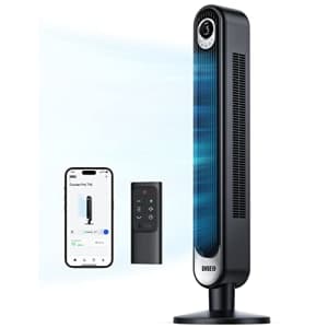 Dreo Smart Tower Fan WiFi Voice Control, Works with Alexa/Google, Cruiser Pro T1S Floor Standing for $80