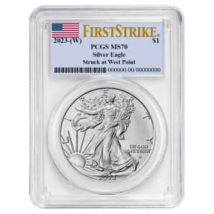 1-oz. Proof Silver American Eagle Coin for $56