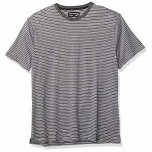 Calvin Klein Men's Short Sleeve Crew Neck Liquid Jersey T-Shirt with Uv Protection, Dark Cliff, for $9 Calvin Klein Men's Short Sleeve Crew Neck Liquid Jersey T-Shirt with Uv Protection, Dark Cliff, for $9