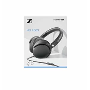 Sennheiser HD 400S Closed Back, Around Ear Headphone with One-Button Smart Remote on Detachable for $40