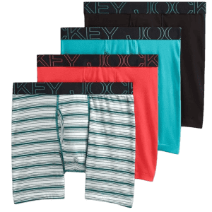 Jockey Men's ActiveBlend 7" Midway Brief 4-Pack for $14