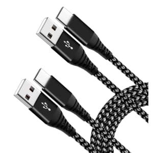 Firsting 6-Foot USB Type-C Cable 2-Pack for $3