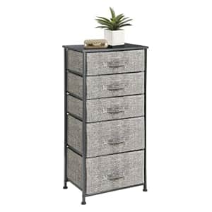 mDesign Storage Dresser Furniture Unit - Tall Standing Organizer Tower for Bedroom, Office, Living for $45