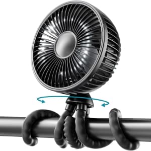 Gaiatop Oscillating Stroller Fan w/ Lights for $14