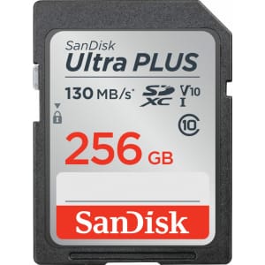 SanDisk Ultra Plus 256GB UHS-I SD Card for $50