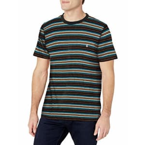 Volcom Men's Moorley Crew Short Sleeve Striped Shirt, Black, X-Small for $27 Volcom Men's Moorley Crew Short Sleeve Striped Shirt, Black, X-Small for $27