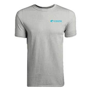 Costa Del Mar Men's Topwater Short Sleeve T Shirt, Gray Heather, Medium for $20