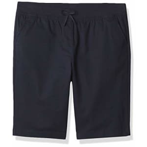 Nautica Girls' School Uniform Stretch Bermuda Short, Navy Pull-On, 12 for $15