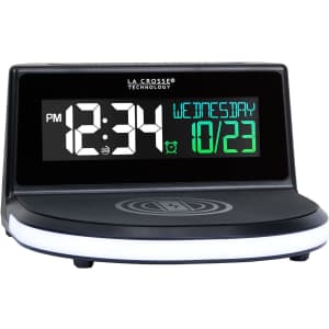 La Crosse Qi-Certified Wireless Charging Alarm Clock for $15 La Crosse Qi-Certified Wireless Charging Alarm Clock for $15