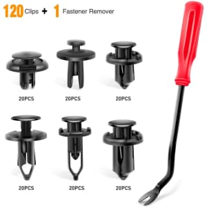 Gooacc 120-Piece Car Retainer Push Rivet Clips Kit for $10 Gooacc 120-Piece Car Retainer Push Rivet Clips Kit for $10