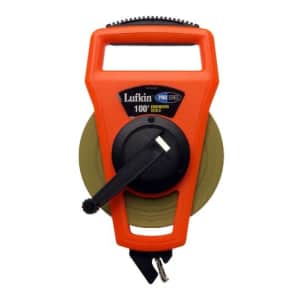 Crescent Lufkin 1/2" x 100' Pro Series Engineer's Ny-Clad Steel Tape Measure - PS1806DN for $66