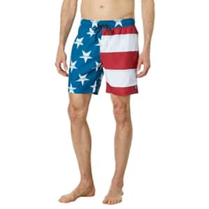 Billabong Men's Standard Americana 4th of July Elastic Waist Boardshort, Red White and Blue for $20