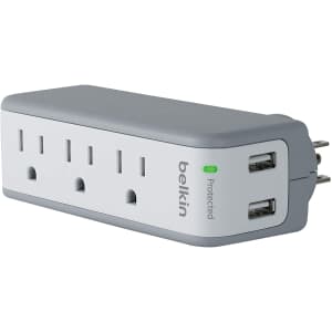 Belkin 3-Outlet Swivel USB Surge Protector for $17